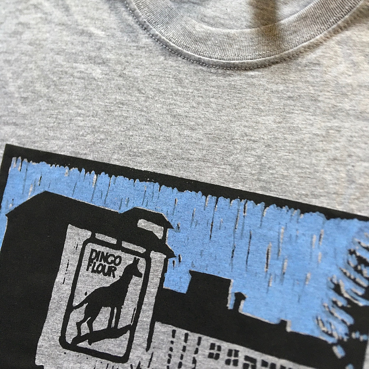 Dingo Flour Mill grey t-shirt