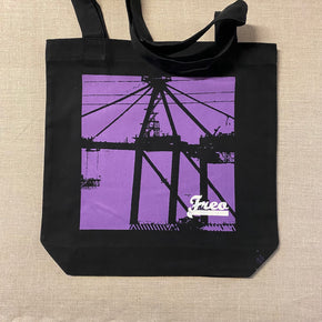 Freo, purple crane tote bag