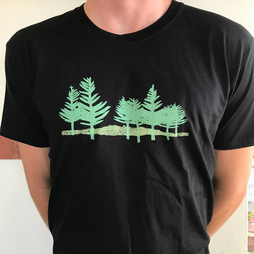 Cottesloe Pines black t-shirt