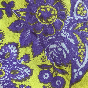 Primrose tea towel: recreation of a wood-block print
