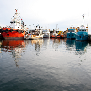 Fishing boats at Fremantle, Western Australia.