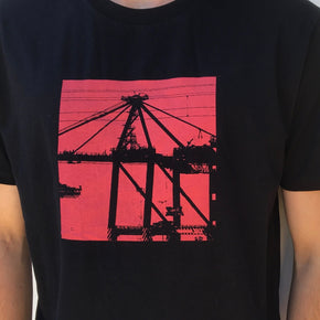 Harbour Crane black t-shirt